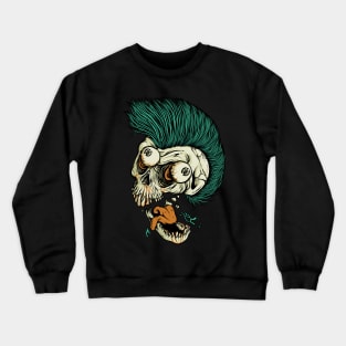 Skull Punk Style Crewneck Sweatshirt